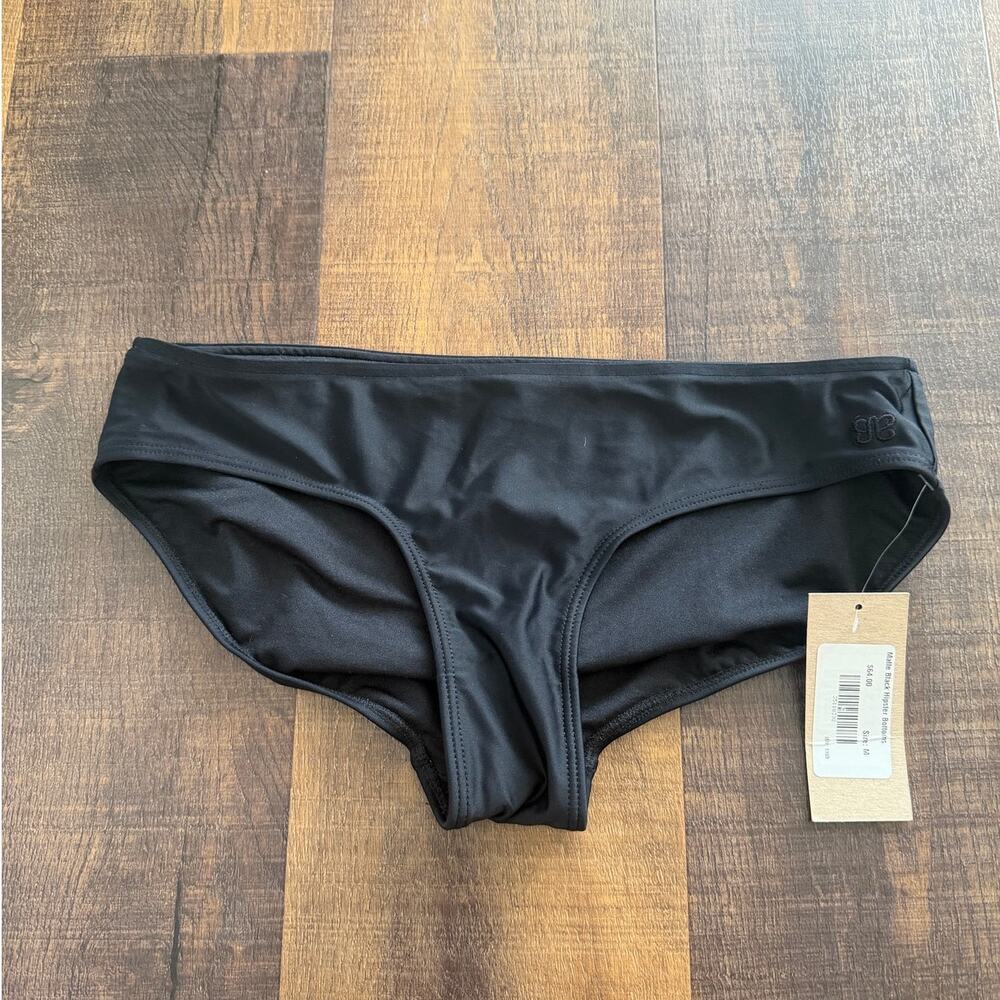 NWT Albion Matte Black Hipster Bikini Bottoms Size M - Picture 6 of 6